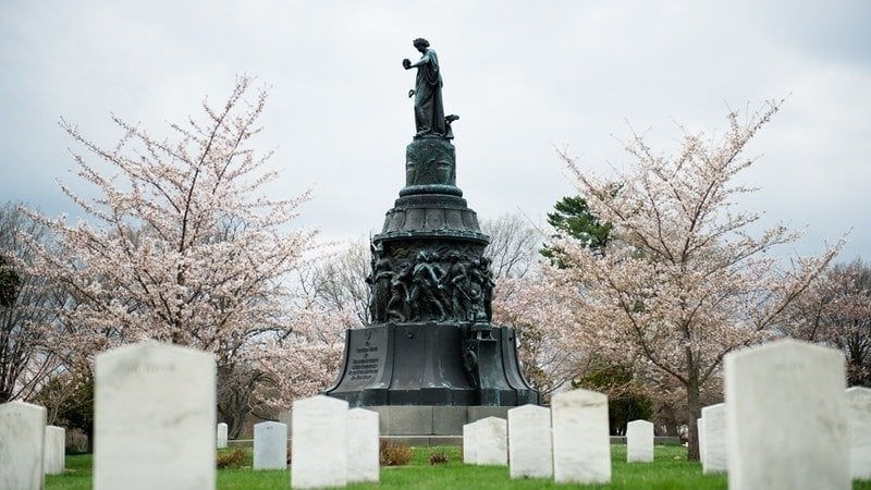 This Is A Detail Photograph From The Confederate Monument At Arlington