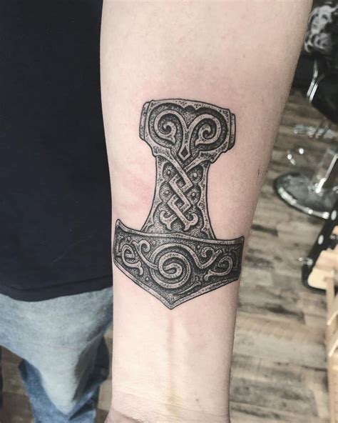 Thor Hammer Tattoo Mjolnir Tattoo Thor Tattoo Norse Tattoo Celtic