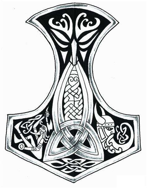 Thor Hammer Tattoo Thor Hammer By Stonetat2 Symbol Tattoos Celtic