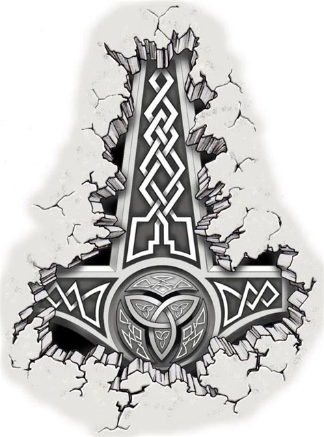 Thor S Hammer By Mmbretweir On Deviantart Thor Hammer Tattoo Mjolnir