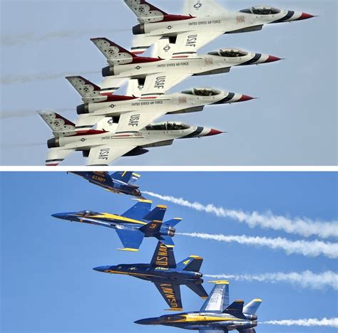 Thunderbirds Beat Blue Angels