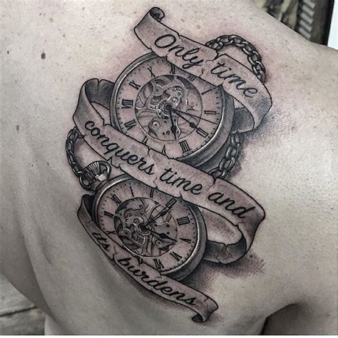 Timeless Fob Watch Tattoo Designs