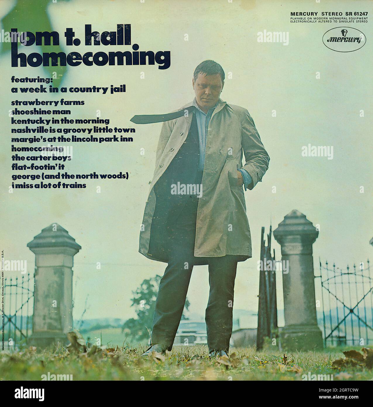 Tom T Hall Homecoming Vintage Country Music Album Stock Photo Alamy