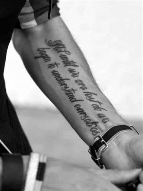 Top 41 Forearm Quote Tattoo Ideas 2021 Inspiration Guide