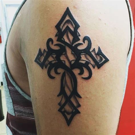 Top 67 Best Tribal Cross Tattoo Ideas 2021 Inspiration Guide