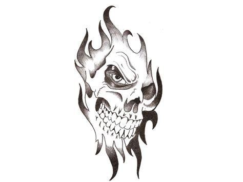 Top Skull Flame Tattoo Designs