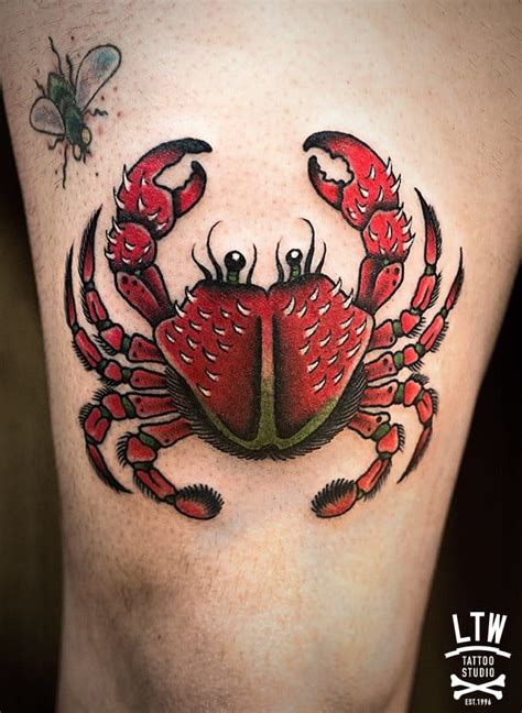 Traditional Crab Tattoo By Ricardo Contreras Crab Tattoo Traditional