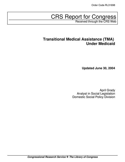 Transitional Medical Assistance