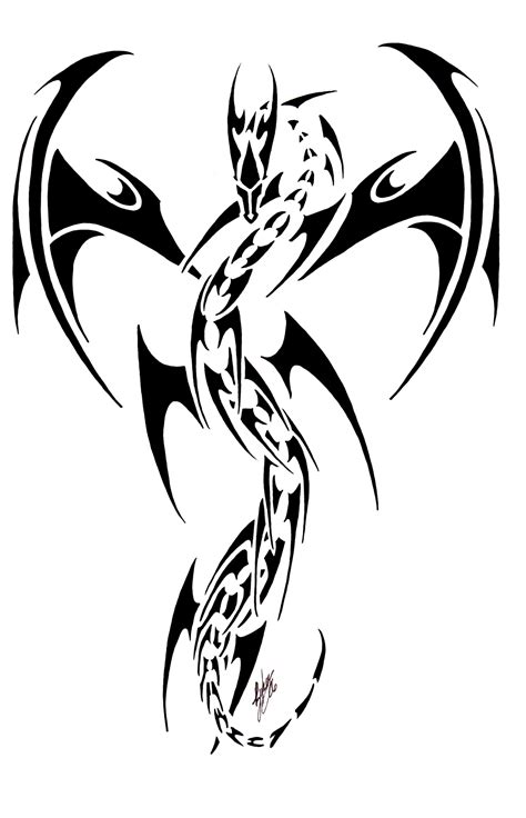 Tribal Tattoo Designs Dragon