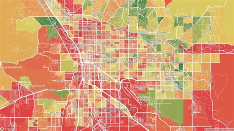 Tucson Az Violent Crime Rates And Maps Crimegrade Org