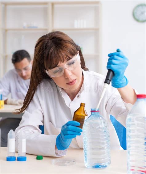 Two Chemists Working In The Lab Stock Photo Image Of Assistant