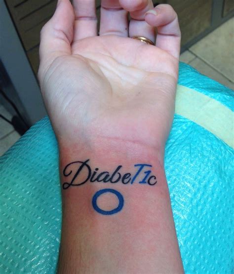 Type 1 Diabetes Tattoo Wrist Diabeteswalls