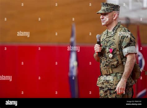 U S Marine Corps Col George G Malkasian Commanding Officer Of