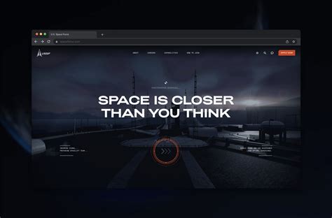 U S Space Force Debuts Immersive New Redesign Of Recruiting Website