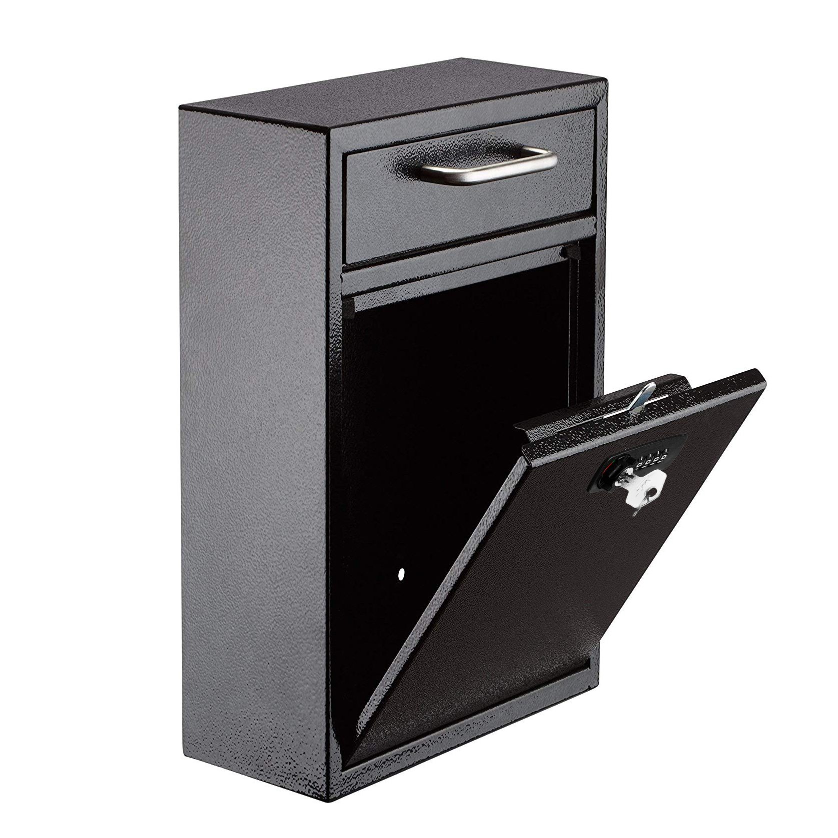 Ultimate Drop Box Wall Mounted Mail Box With Key And Combination Lock