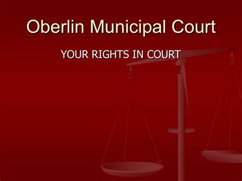 Ultimate Guide To Oberlin Court Resources