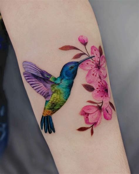 Unique And Colorful Hummingbird Tattoo Design Ideas And Meaning