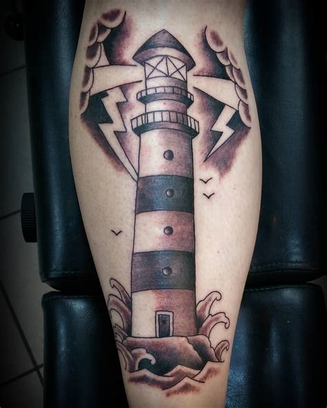 Updated 40 Enduring Lighthouse Tattoo Design