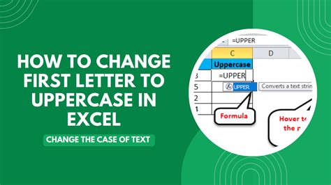 Uppercase First Letter Excel Trick