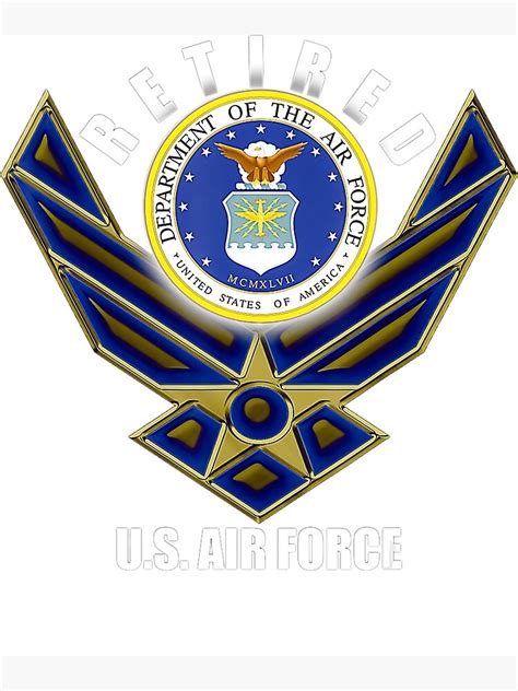 Us Air Force Logo Star Vintage Military Airforce Men Women Sticker