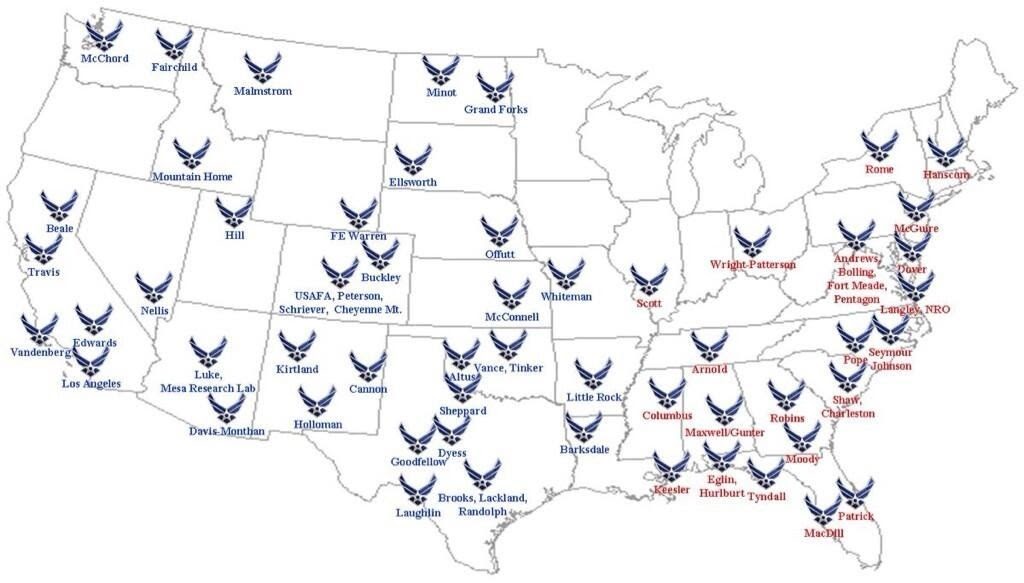 Us Air Force Reserve Bases