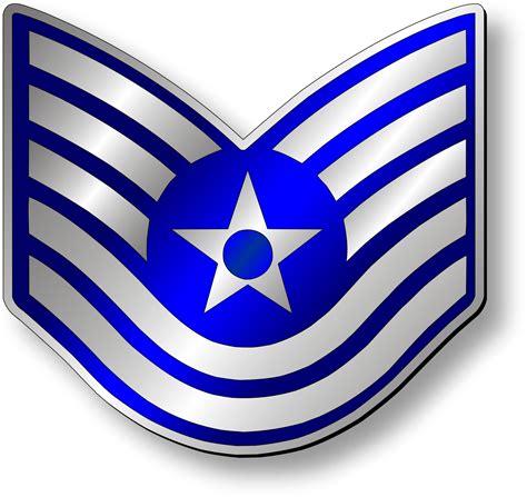 Us Air Force Technical Sergeant Rank Insignia Stock Photo Download