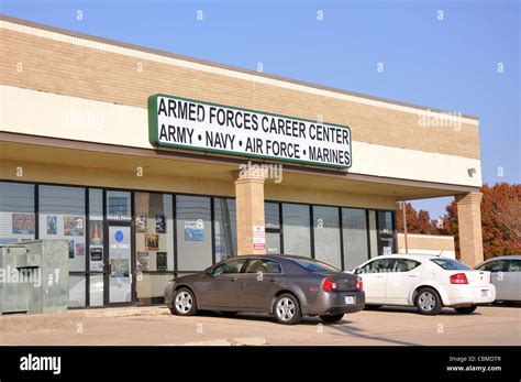 Us Armed Forces Career Center Recruitment Office Texas Usa Stock