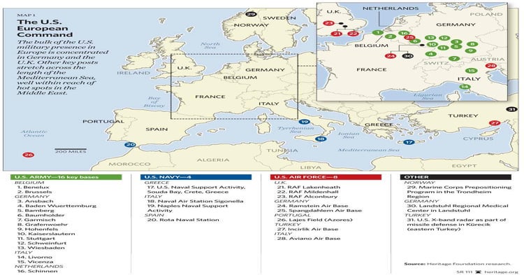 Us Military Map Of Us Military Bases