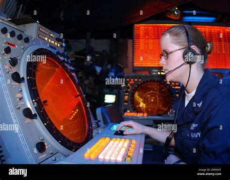 Us Navy Air Traffic Controller Stock Photo Alamy