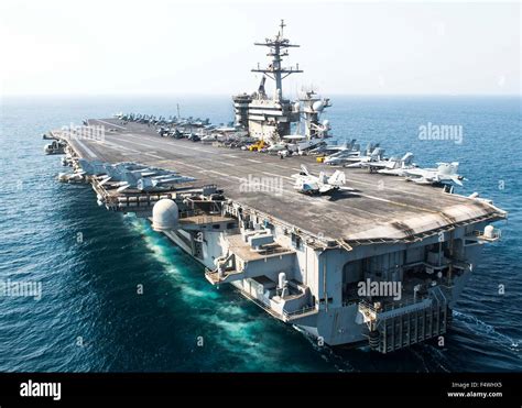 Us Navy Nimitz Class Aircraft Carrier Uss Theodore Roosevelt During