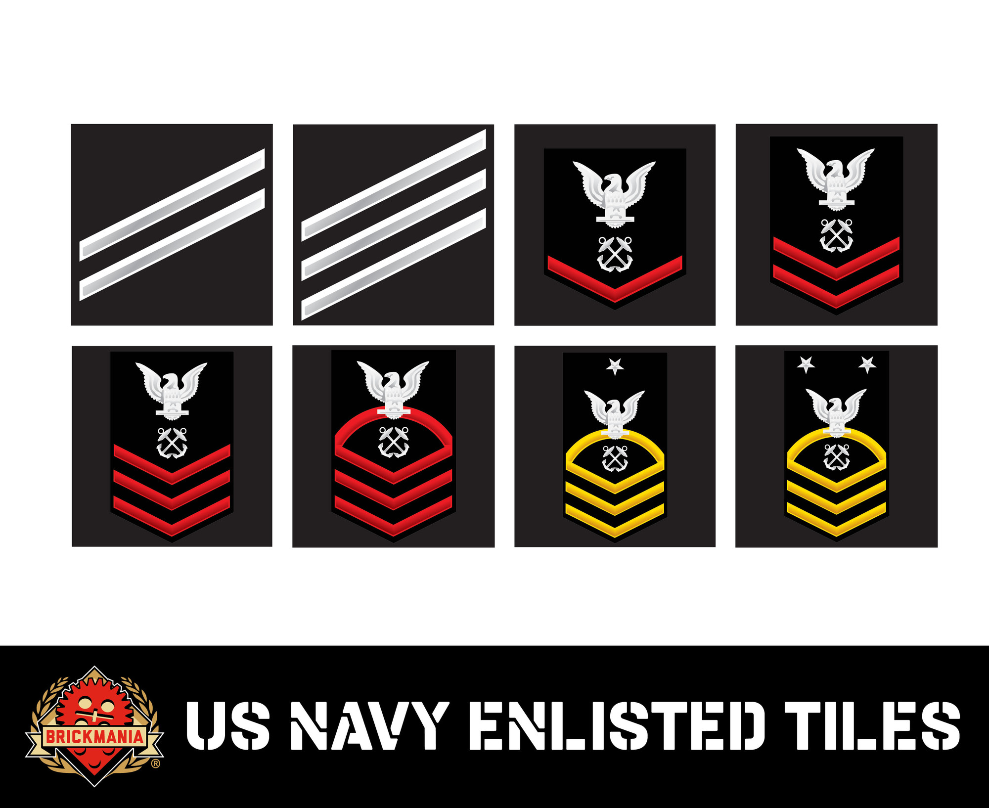 Us Navy Rank Tiles