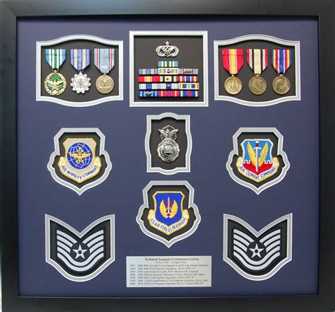 Usaf Tech Sergeant Shadow Box Display