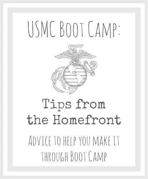 Usmc Boot Camp Tips From The Homefront Usmc Bootcamp Usmc Bootcamp