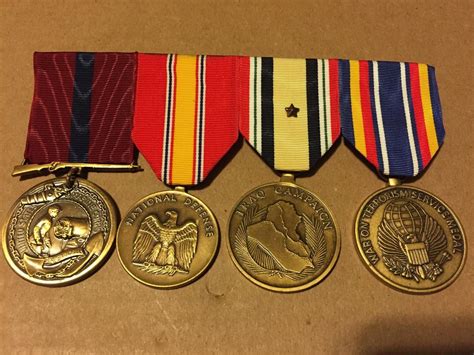 Usmc Medals Good Conduct National Defense Iraq Campaign Gwot