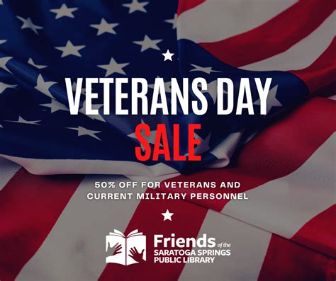 Veteran S Day Sale Friends Of The Saratoga Springs Public Library