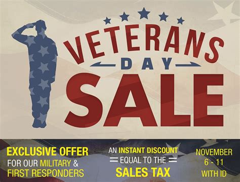 Veterans Day Sale Exclusive Offer For Our Military And First