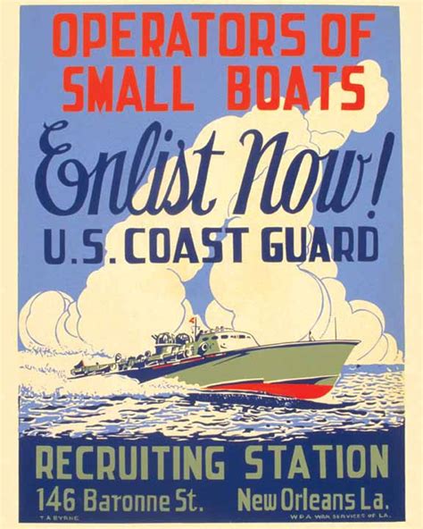 Vintage Uscg Us Coast Guard Recruiting Military Ww2 Poster Etsy