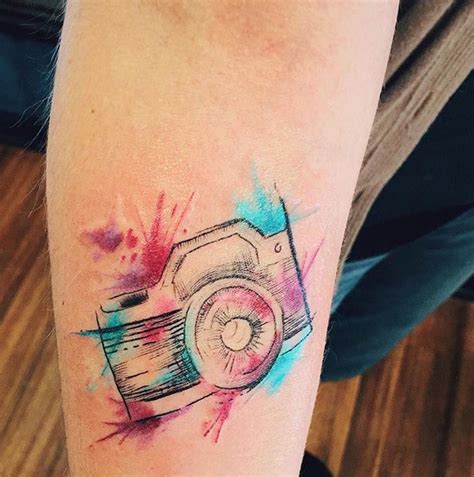 Watercolor Camera Tattoo Camera Tattoos Picture Tattoos Tattoos For