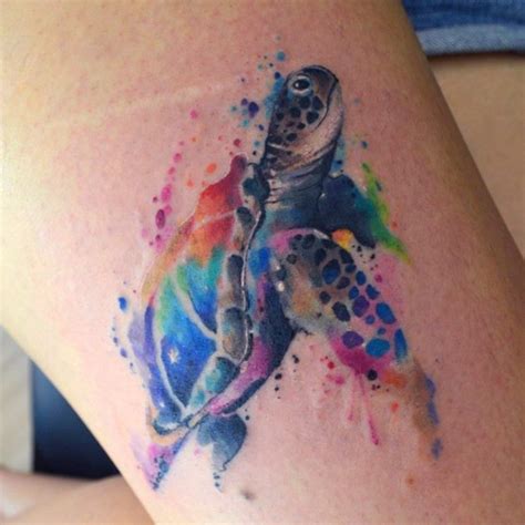 Watercolor Sea Turtle Sea Turtle Tattoo Turtle Tattoo Designs Sea Tattoo Sea Turtle Art