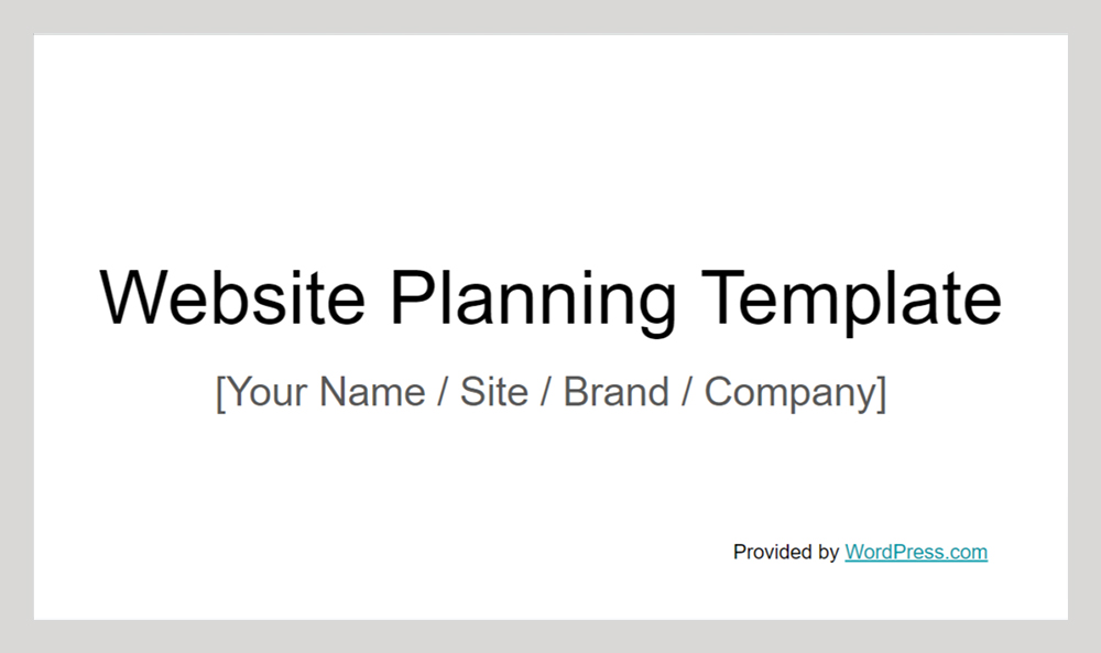 Website Planning Templates Website Planning Guide Creately