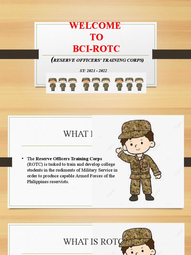 Welcome To The Bci Rotc Understanding The Objectives And Benefits Of