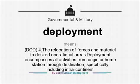 What Do Deployed Mean