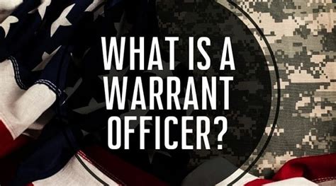 What Is A Warrant Officer Veteran Com