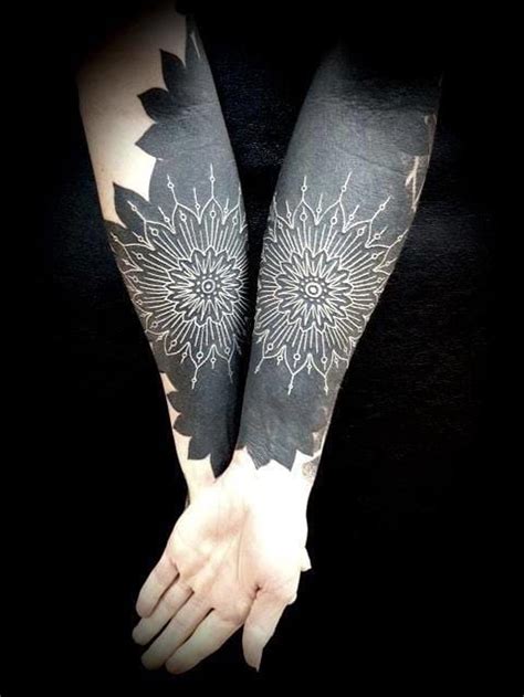 White On Black Tattoo Ideas