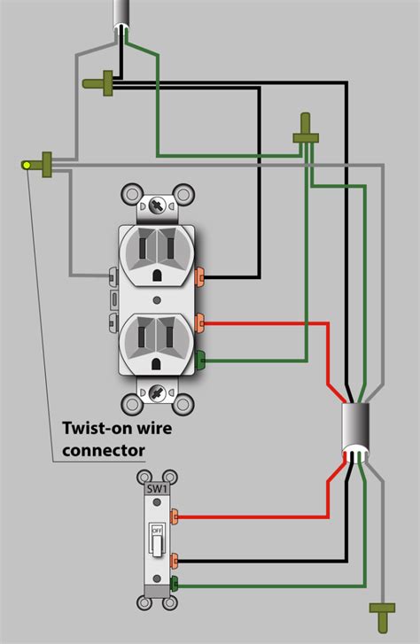 Wiring A Switched Receptacle Diagram