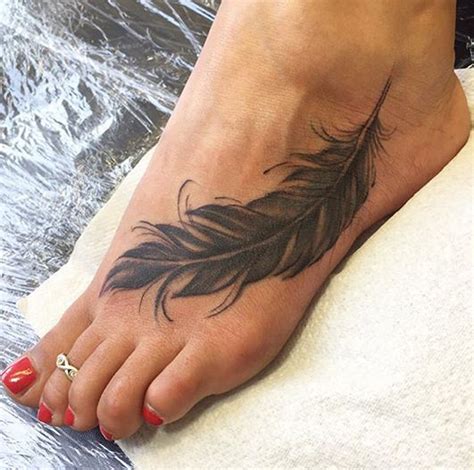 Women Feather Tattoo Designs