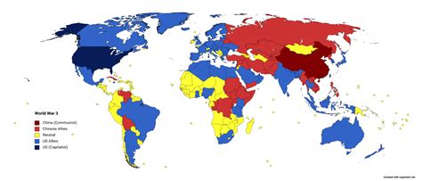 World War 3 Map Neutralised And Corrected R Mapporn