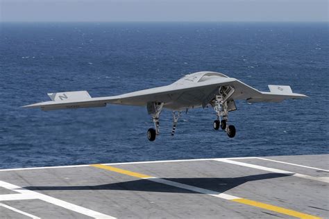 X 47B Navy Drone Completes First Ever Unmanned Carrier Landing Nbc News